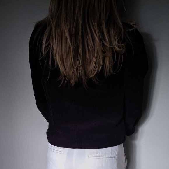 Deep purple lined jacket - Picture 2 of 2